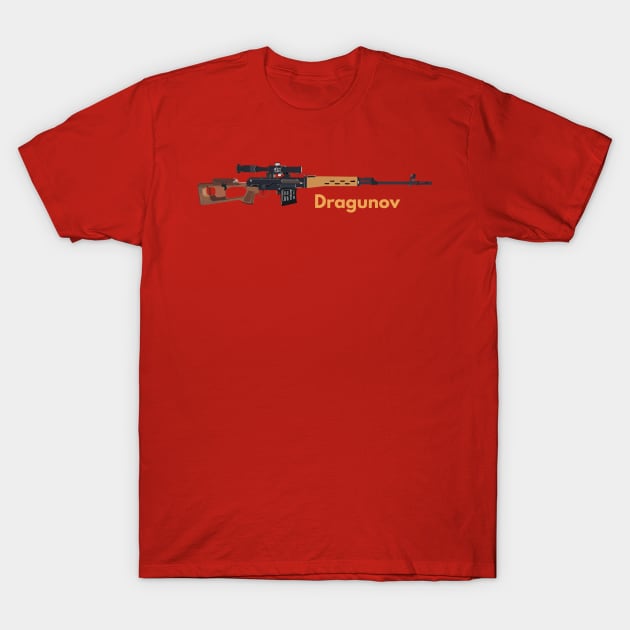 Dragunov SVD-63 Soviet Sniper Rifle T-Shirt by NorseTech